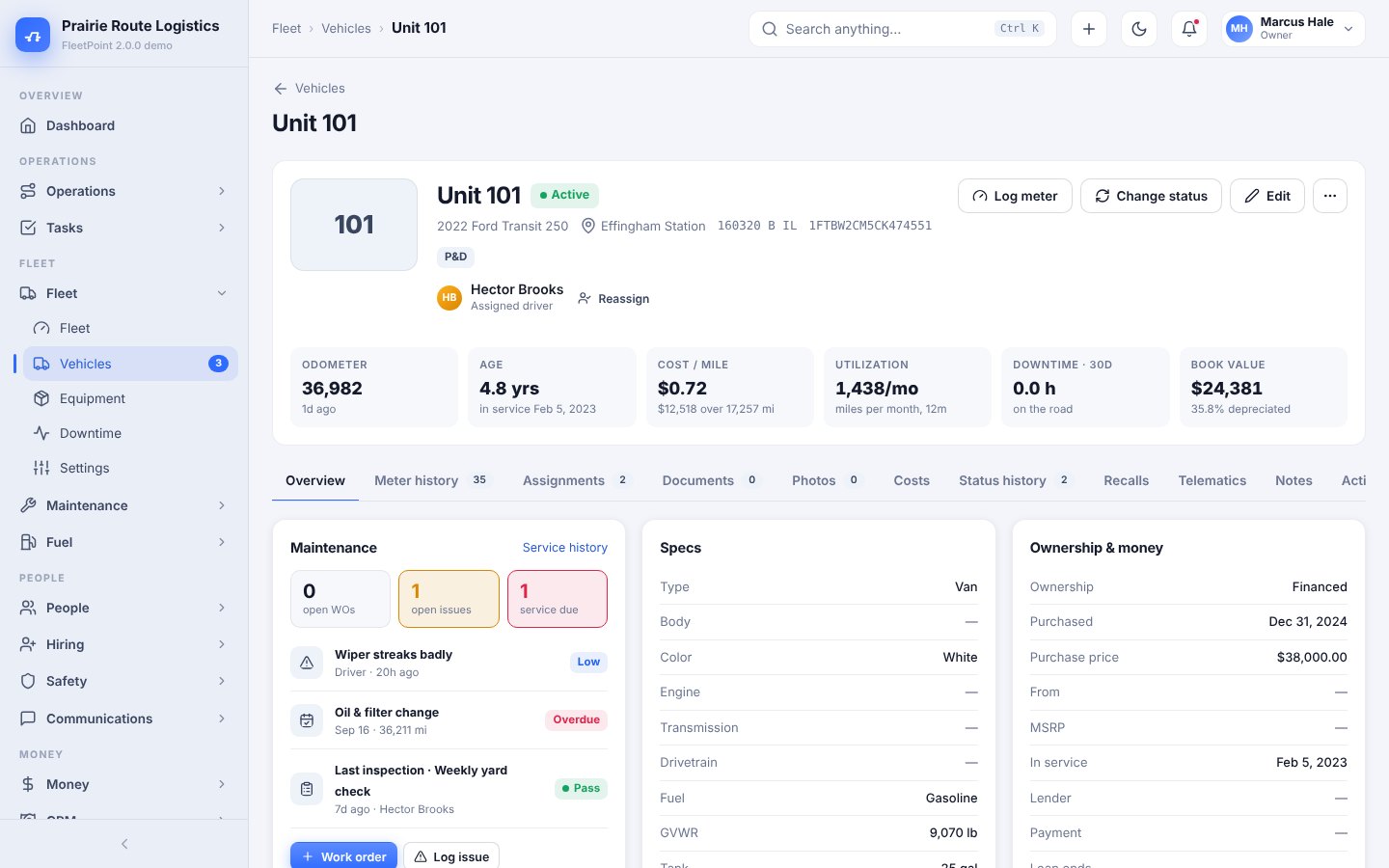 FleetPoint screenshot